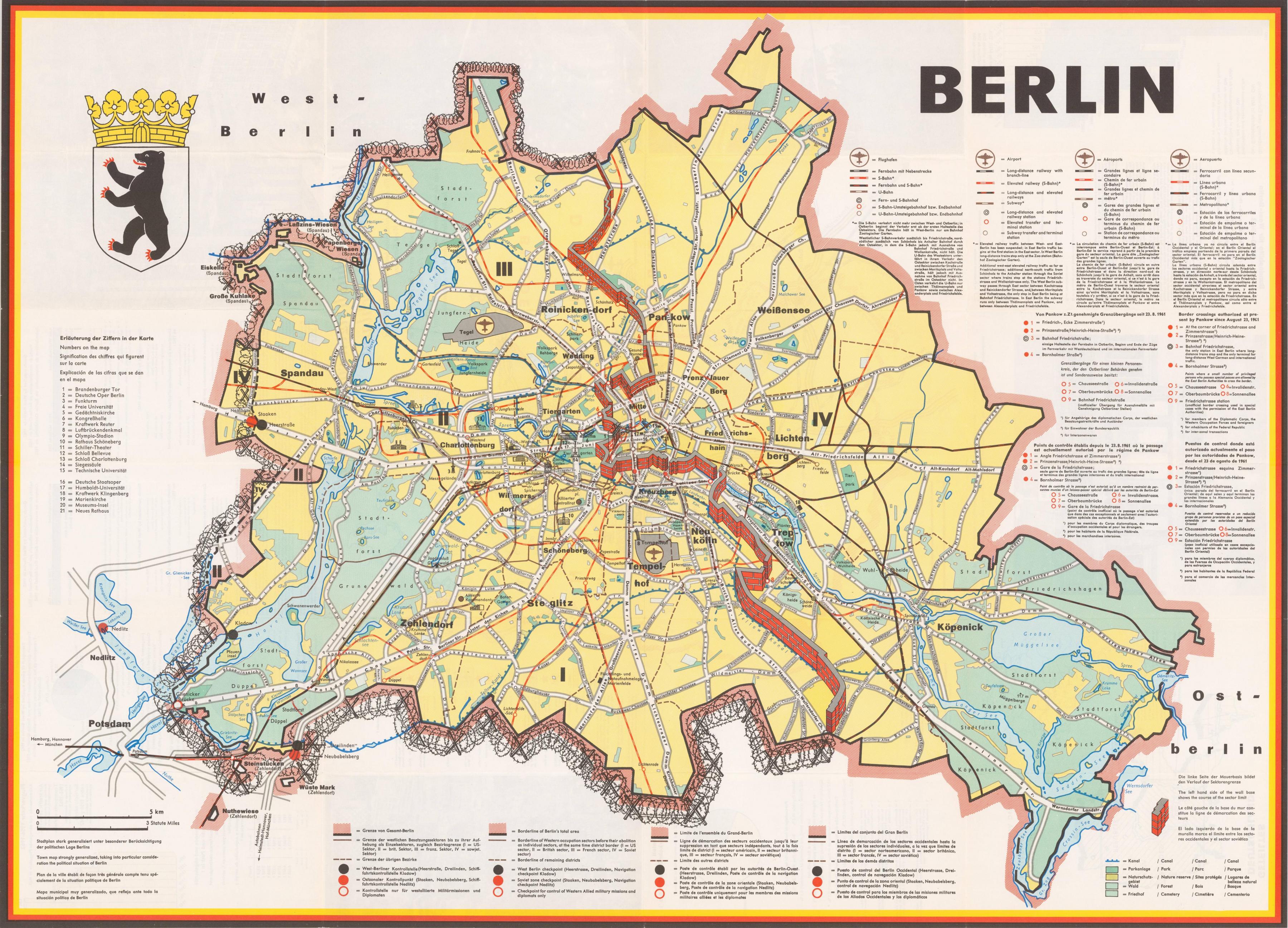 berlinmuren kart Berlin muren kart   Kart over berlin murens rute (Tyskland)